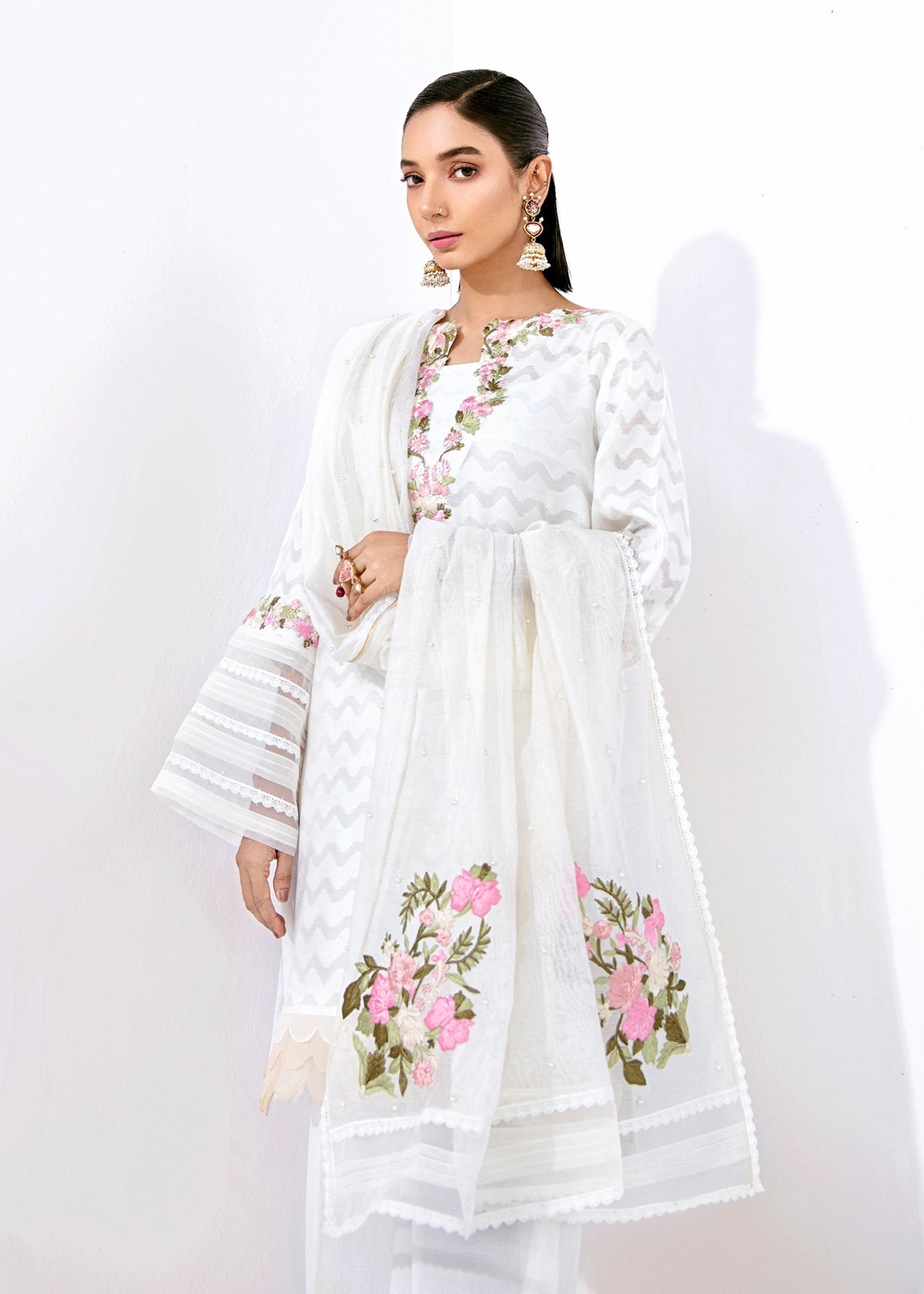 Saira Shakira | Luxury Pret | Snowdrop -  Saira Shakira Ladies Clothes - Original Designer Dress - House of Maryam