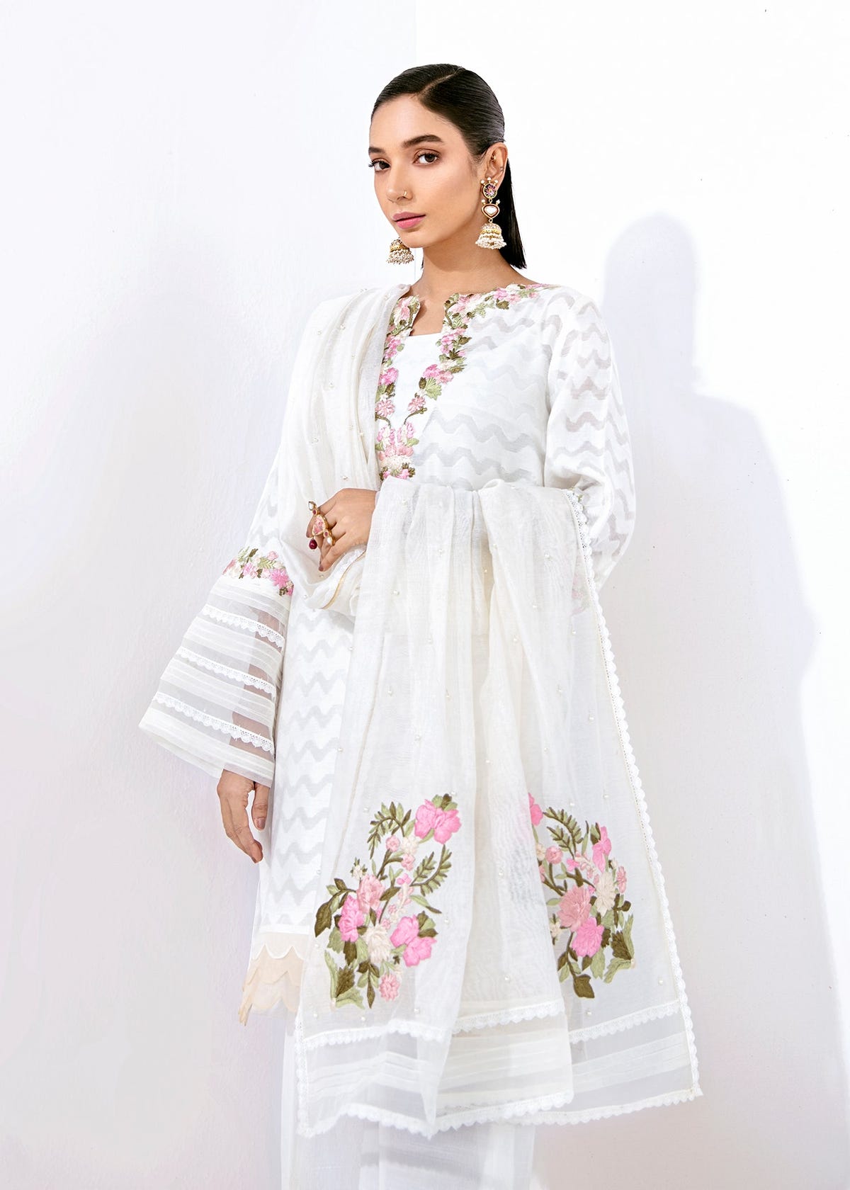 Saira Shakira | Luxury Pret | Snowdrop -  Saira Shakira Ladies Clothes - Original Designer Dress - House of Maryam