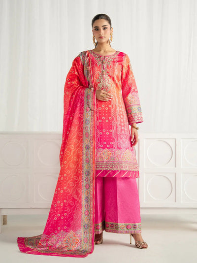 Gulaal | Aira Printed Silk | Marigold Dusk
