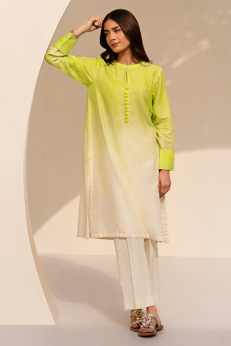 Cross Stitch | Exclusive Pret | Lime Aura-2 Piece (Shirt & Trouser)