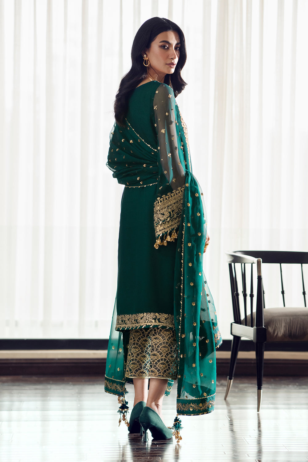 Baroque | Formals Collection | EMBROIDERED CHIFFON UF-505, image 2