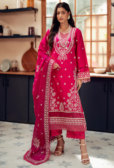 Humdum | Lala Rukh Lawn | Lalarukh - D06 -  Humdum Ladies Clothes - Original Designer Dress - House of Maryam