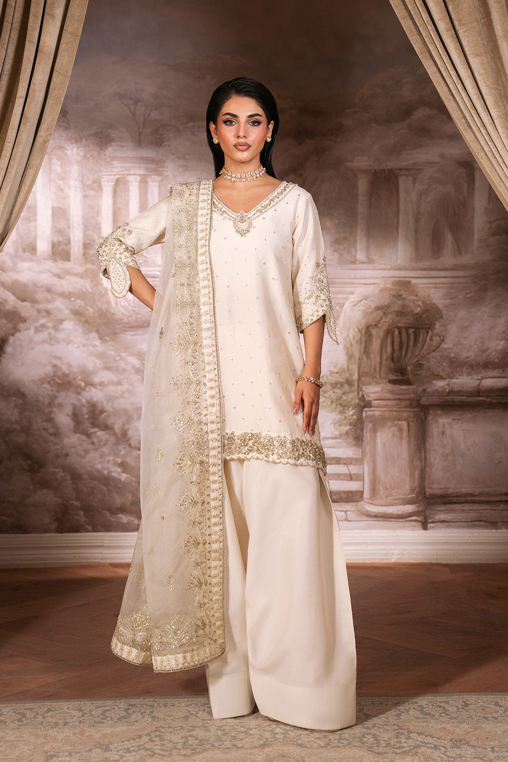 Neeshay | Luxe Pret | Ivoria -  Neeshay Ladies Clothes - Original Designer Dress - House of Maryam