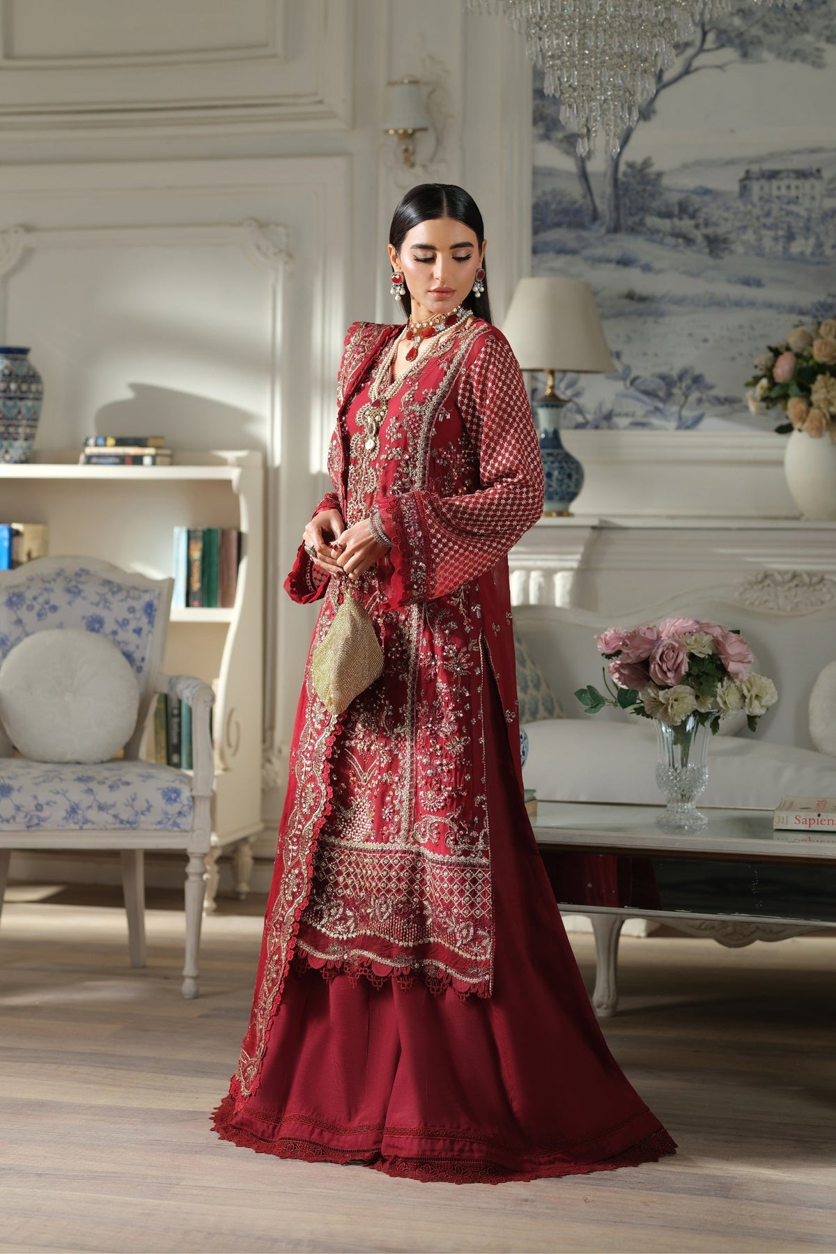 Maryam Hussain | Meer Embroidered Chiffon | Sahil Meer-05-5