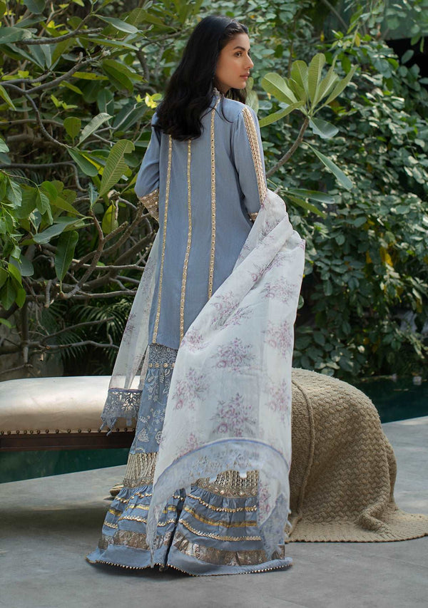 Layla Chatoor | Luxury Pret | Periwinkle Tunic-2