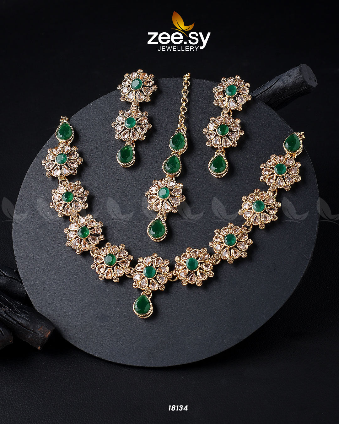Narcissus Necklace Set -  Zeesy Necklace Sets - Original Designer Dress - House of Maryam