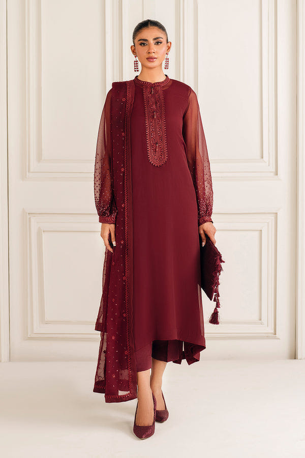 Baroque | Luxury Pret 25 | EMBROIDERED CHIFFON PR-1136