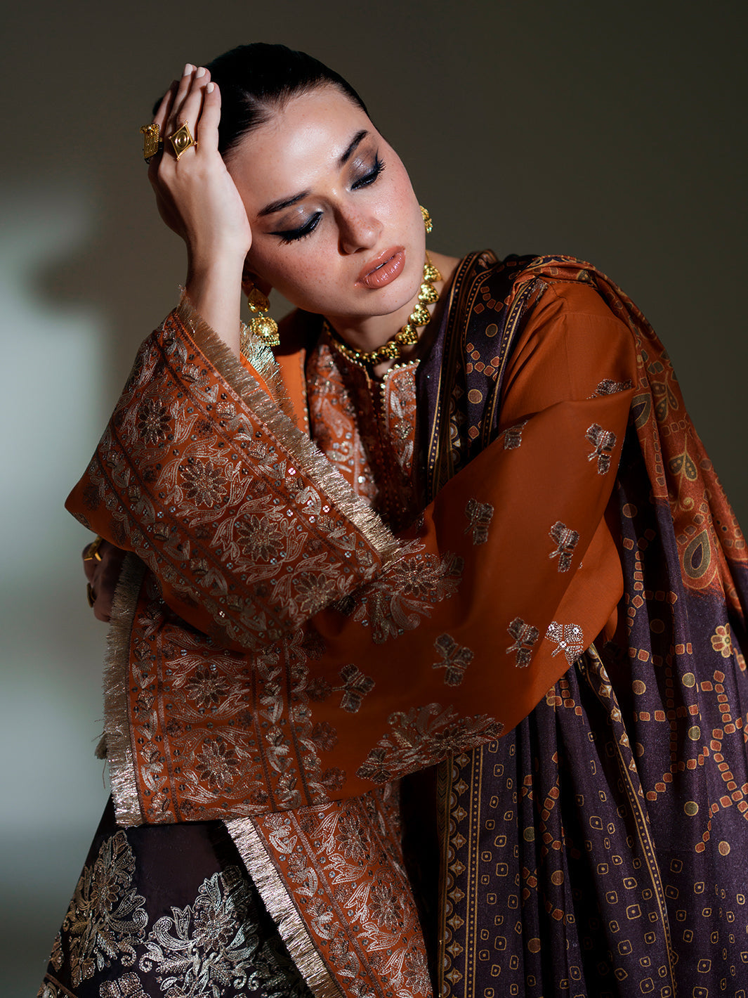 Bin Ilyas | Amour Luxury Lawn 26 | 183-A, image 8