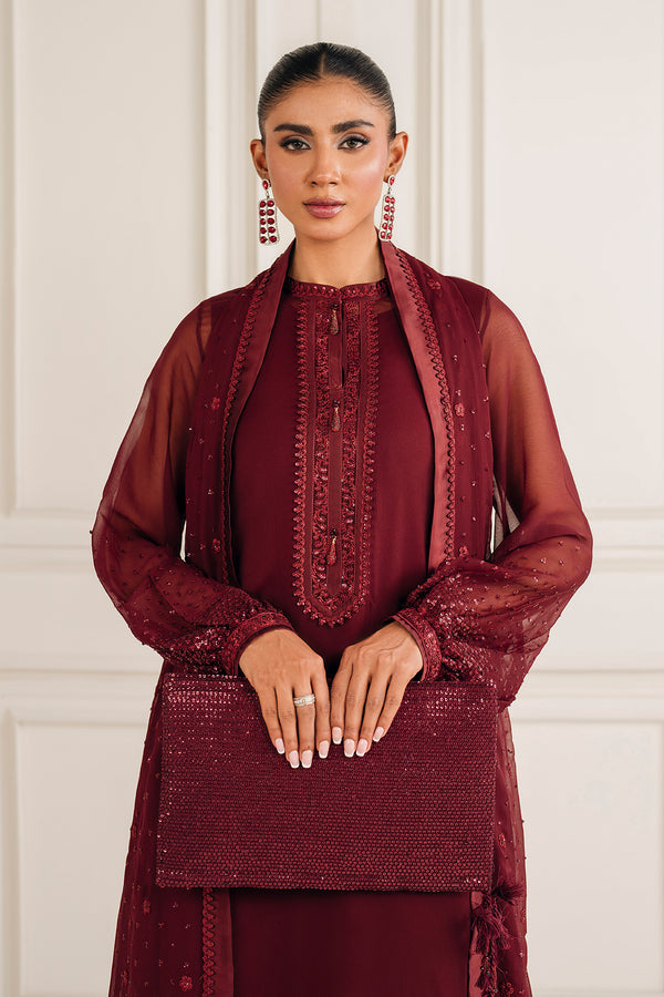 Baroque | Luxury Pret 25 | EMBROIDERED CHIFFON PR-1136, image 4