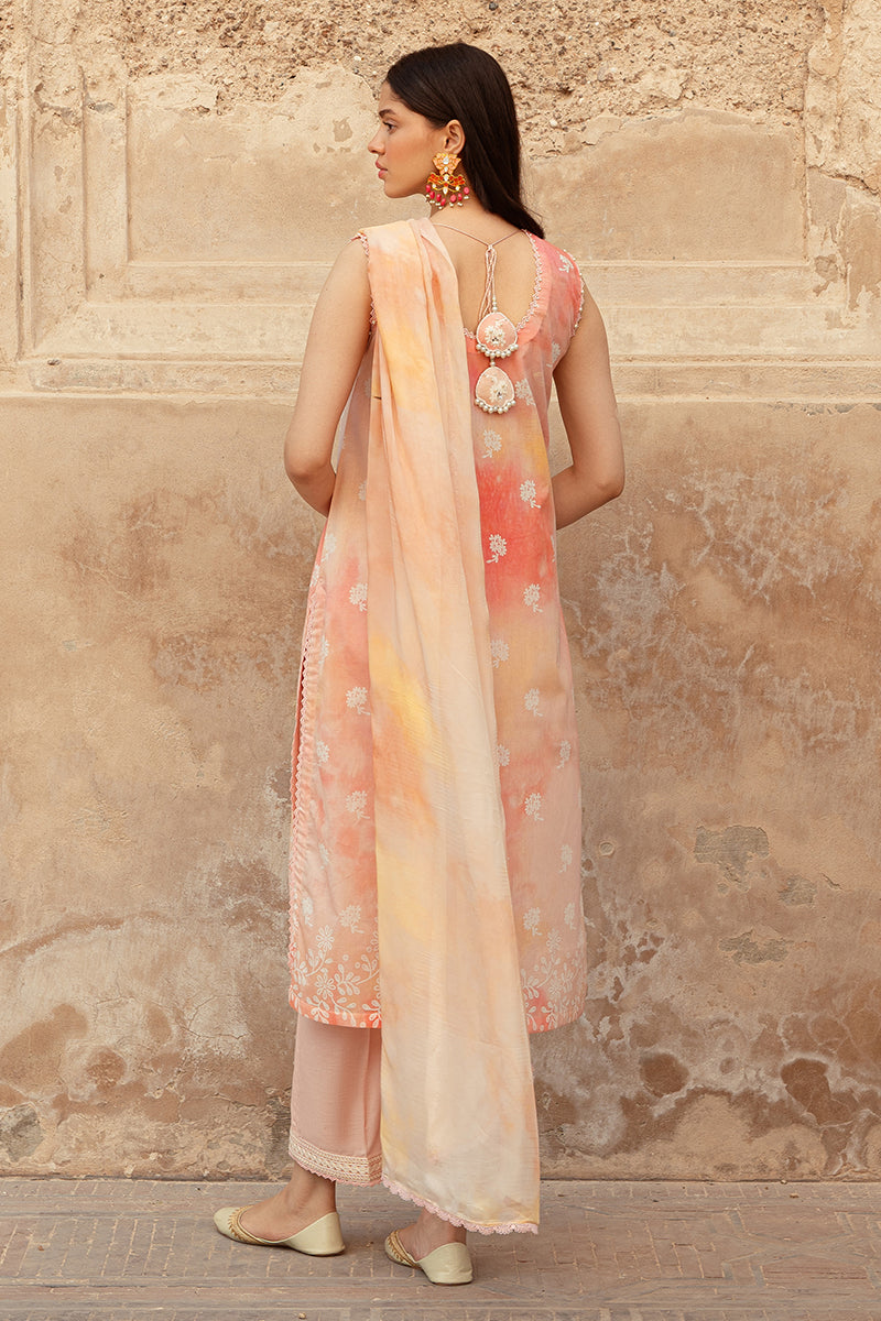 Cross Stitch | Premium Lawn 24 | PEACH BLUSH -  Cross Stitch Formal - Original Designer Dress - House of Maryam