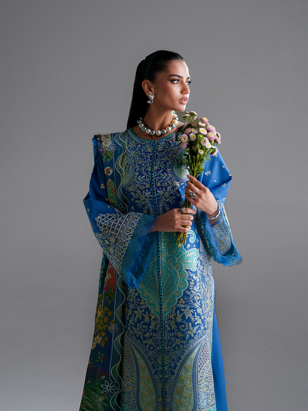 Bin Ilyas | Amour Luxury Lawn 26 |187-A, image 6