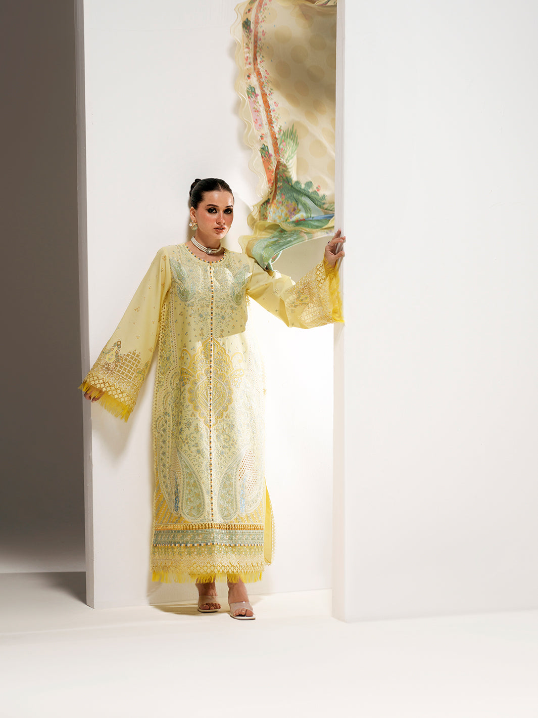 Bin Ilyas | Amour Luxury Lawn 26 | 187-B, image 3