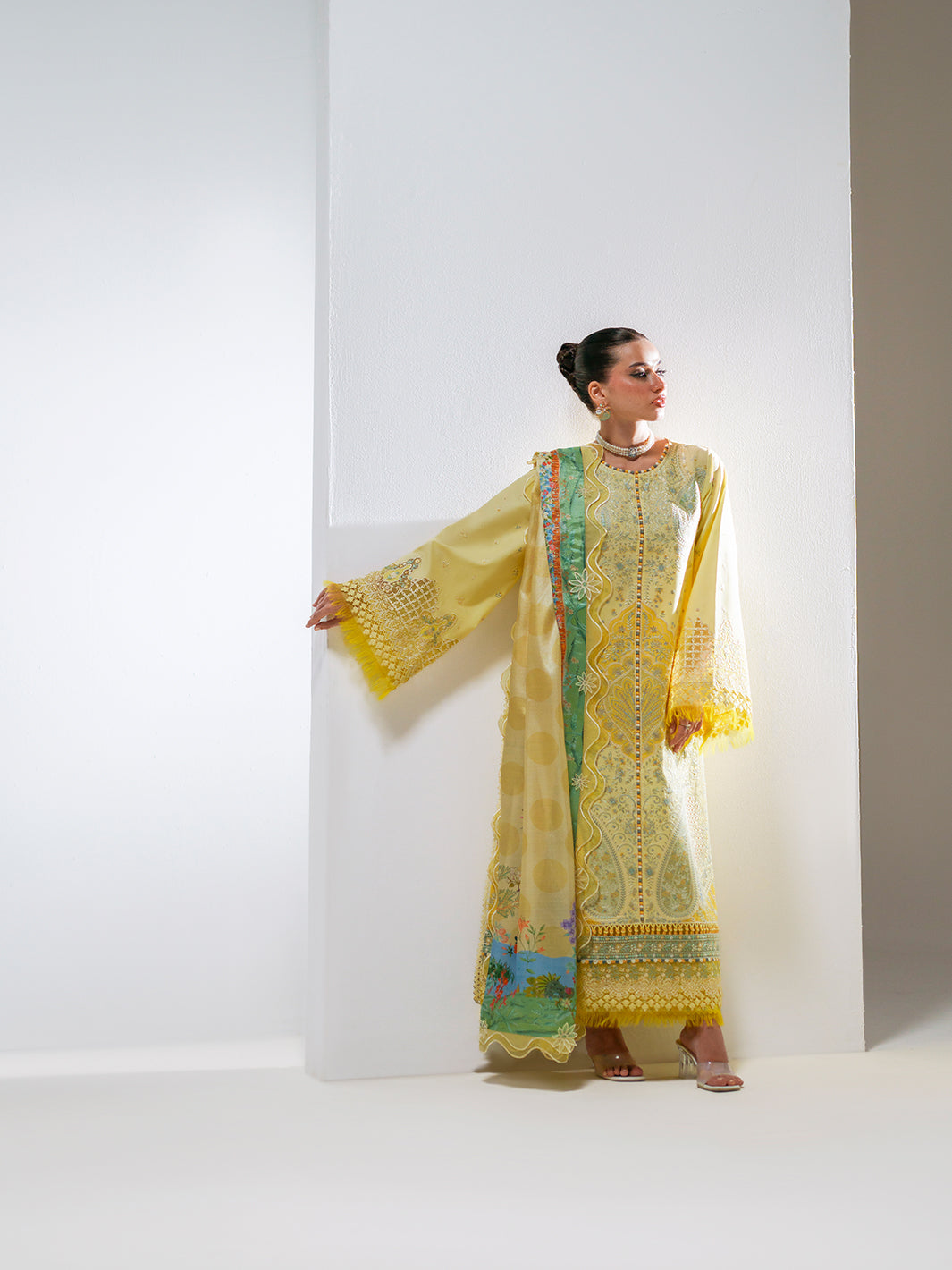 Bin Ilyas | Amour Luxury Lawn 26 | 187-B, image 6