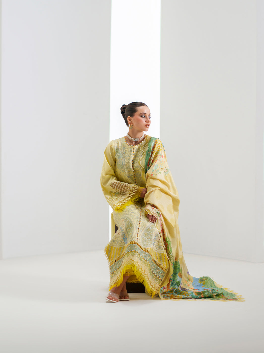 Bin Ilyas | Amour Luxury Lawn 26 | 187-B, image 9