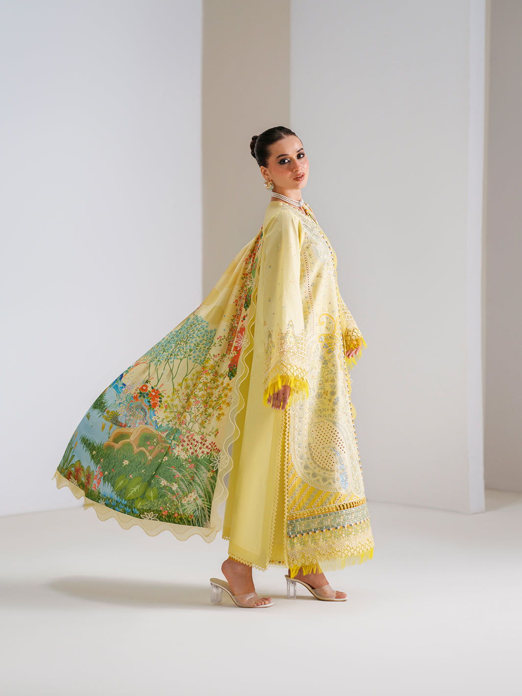 Bin Ilyas | Amour Luxury Lawn 26 | 187-B, image 4
