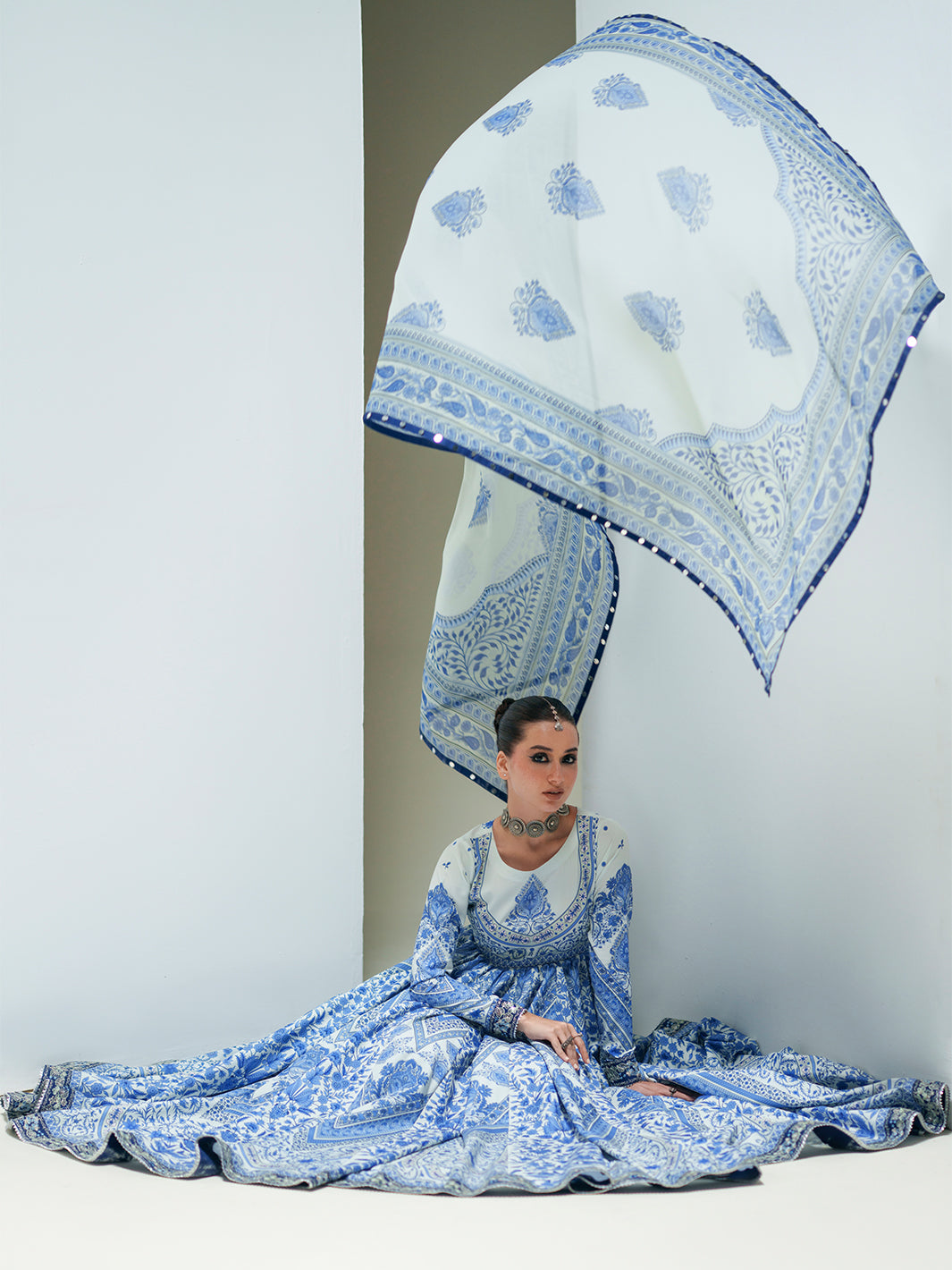 Bin Ilyas | Amour Luxury Lawn 26 | 88-A, image 5