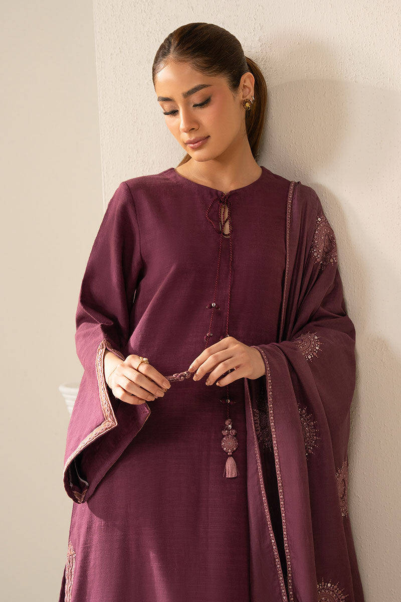 Cross Stitch | Exclusive Pret | Plum Berry-2PC (Shirt & Dupatta)