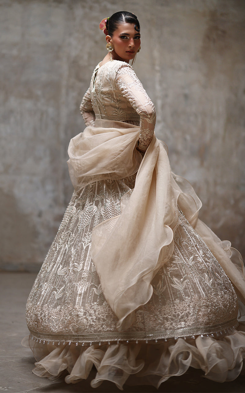 Threads and Motifs | Formal Dresses 25 | Organza Embroidered Blouse And Lehenga -  Threads and Motifs Ladies Clothes - Original Designer Dress - House of Maryam