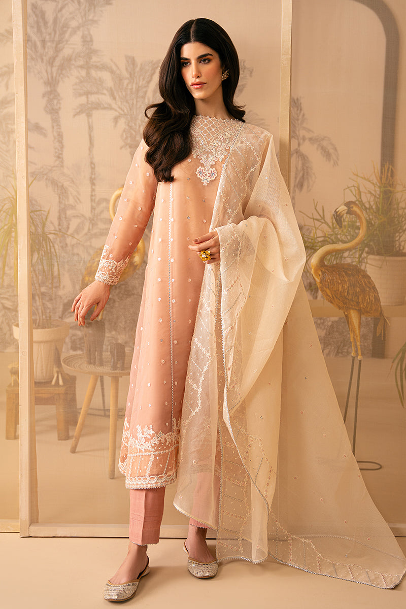 Cross Stitch | Luxe Atelier 24 | CORAL CASCADE -  Cross Stitch Luxury - Original Designer Dress - House of Maryam