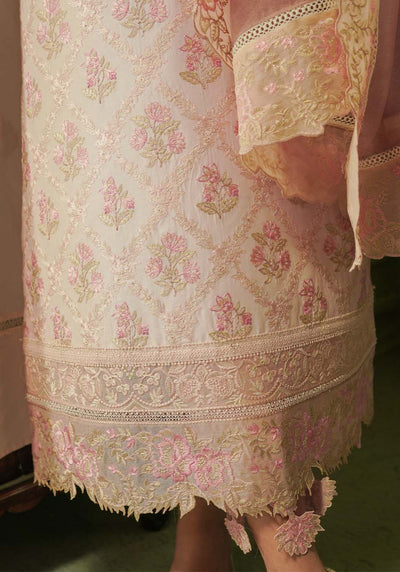 Zarqash | Tresor Luxury Lawn 24 | ZQT 003 FLORA -  Zarqash Luxury - Original Designer Dress - House of Maryam