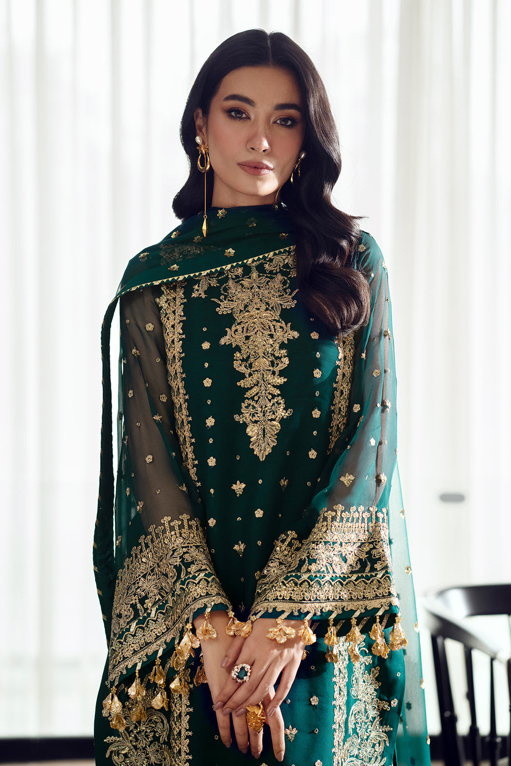 Baroque | Formals Collection | EMBROIDERED CHIFFON UF-505, image 3