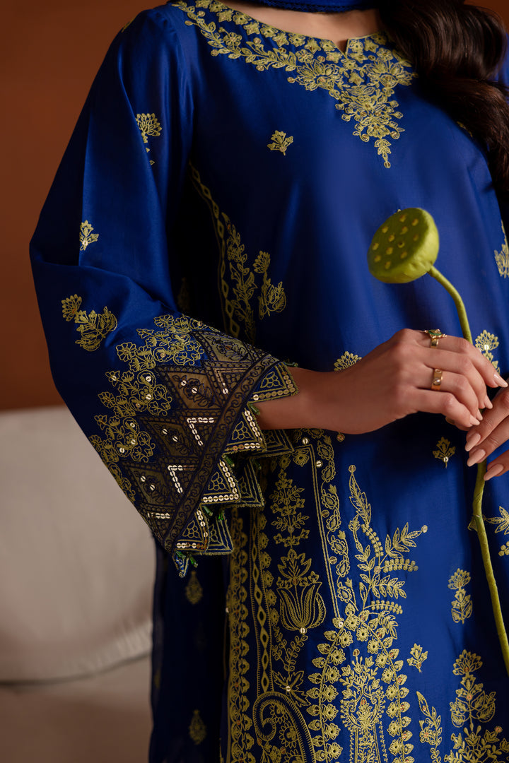 Batik | Aylin Festive Solids | Sole Blue -  Batik Ladies Clothes - Original Designer Dress - House of Maryam