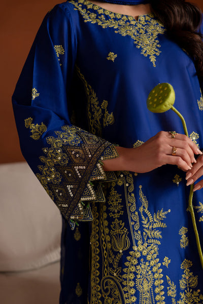 Batik | Aylin Festive Solids | Sole Blue -  Batik Ladies Clothes - Original Designer Dress - House of Maryam