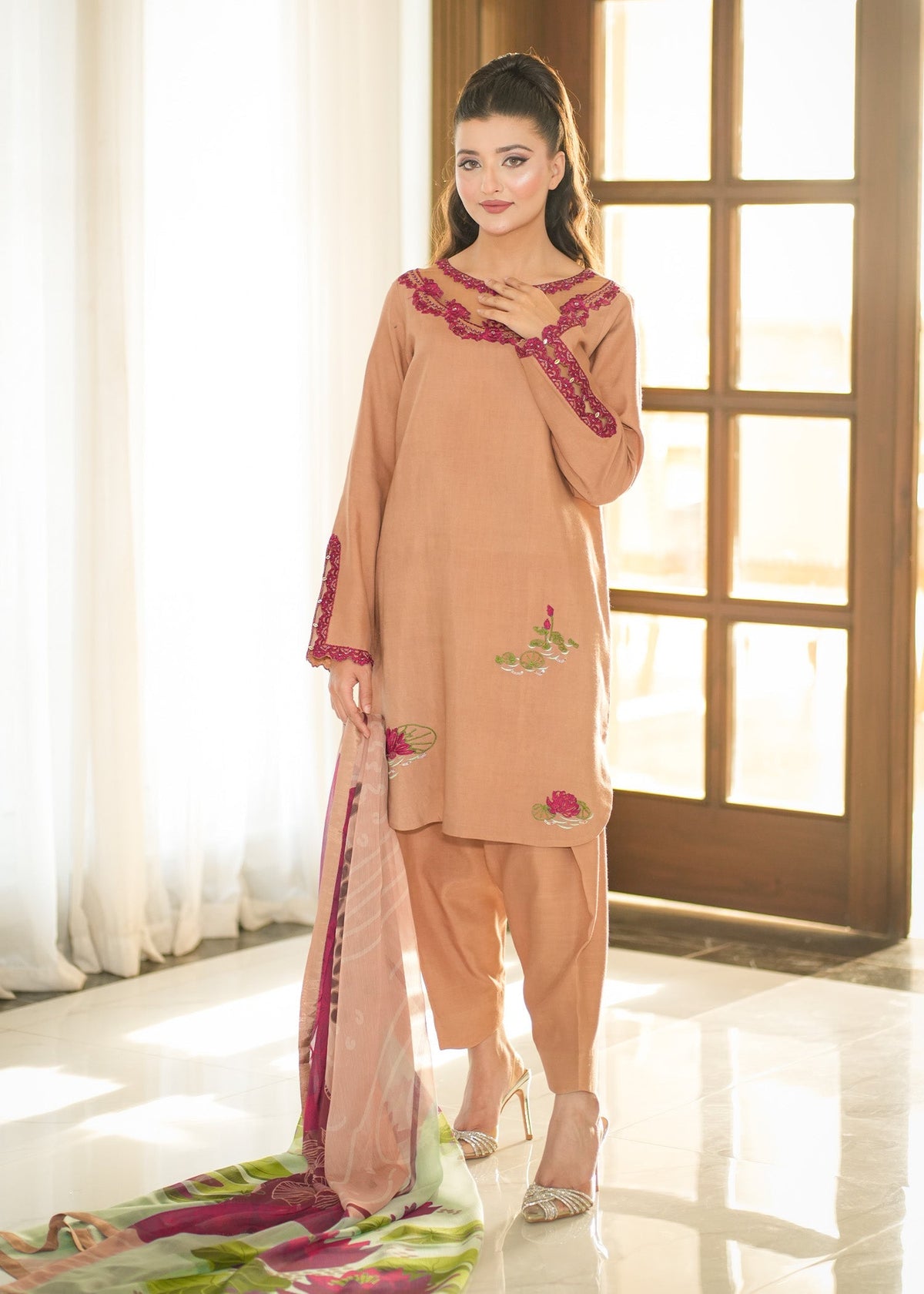Fozia Khalid | Silk Spire |  AMBER -  Fozia Khalid Ladies Clothes - Original Designer Dress - House of Maryam