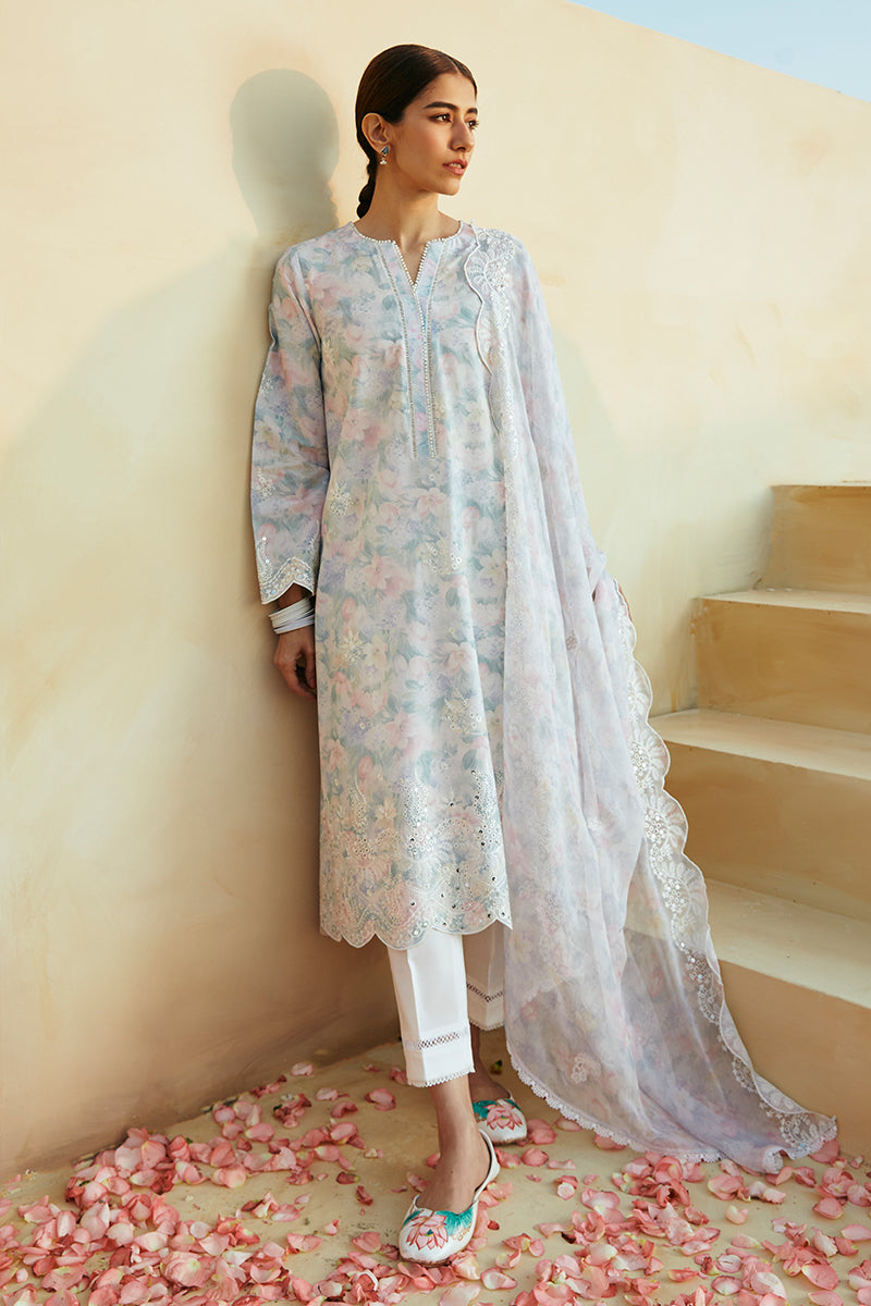 Cross Stitch | Premium Lawn 24 | VIOLA PEARL -  Cross Stitch Formal - Original Designer Dress - House of Maryam