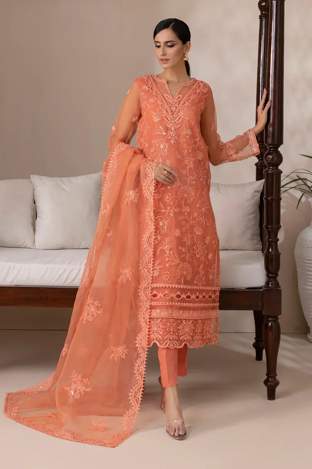 Baroque | Formals Collection | UF-416 -  Baroque Formal - Original Designer Dress - House of Maryam