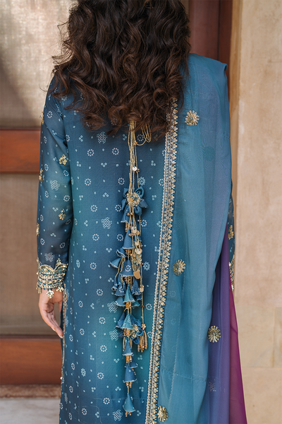 Iznik | Bandhani Formals | UE-335 -  Iznik Ladies Clothes - Original Designer Dress - House of Maryam