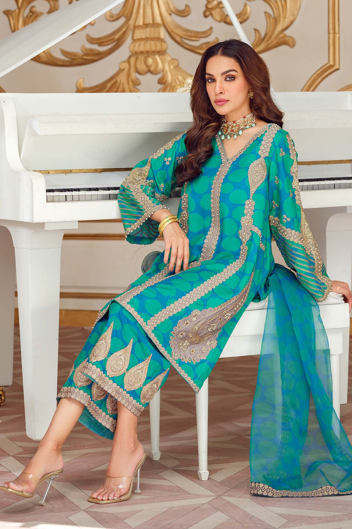 Charizma | Statement Dresses | STM23-12 -  Charizma Ladies Clothes - Original Designer Dress - House of Maryam