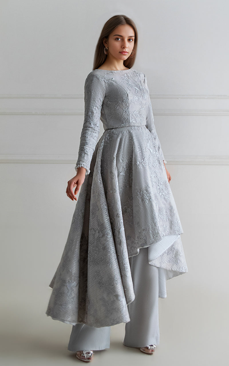 Threads and Motifs | Formal Dresses 25 | Organza Embroidered Dress-5