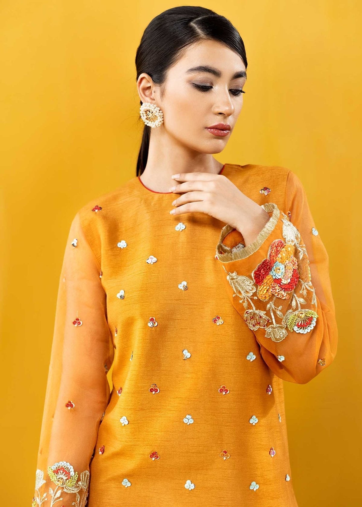 Hana | Vibrant Beyond | Floral Fantasy-VB-1002 -  Hana Ladies Clothes - Original Designer Dress - House of Maryam
