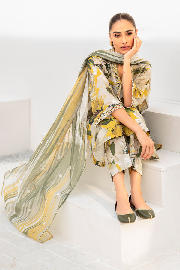 Baroque | Luxury Pret 24 | LAWN UF-669 -  Baroque Luxury - Original Designer Dress - House of Maryam