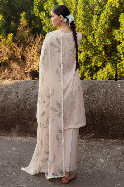 Cross Stitch | Premium Lawn 24 | SILVER PEONY -  Cross Stitch Formal - Original Designer Dress - House of Maryam