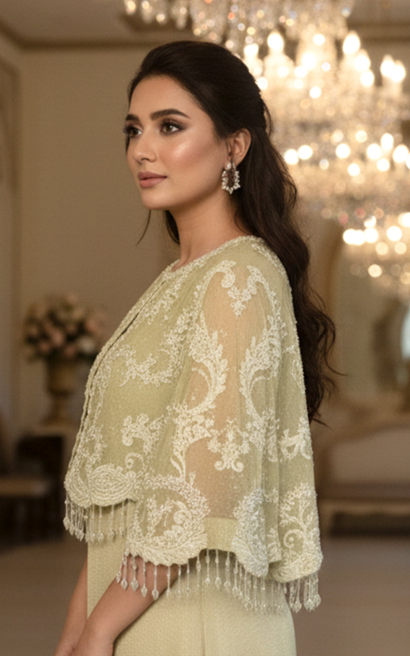 Threads and Motifs | Formal Dresses 25 | Embroidered Jacket With Dress-4