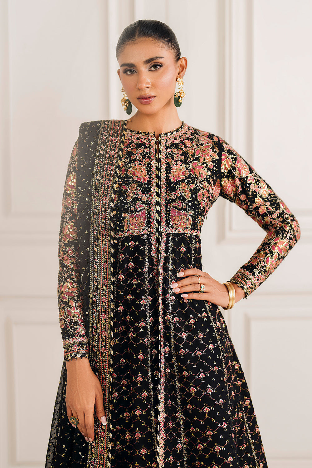 Baroque | Formals Collection | EMBROIDERED CHIFFON UF-4156, image 3