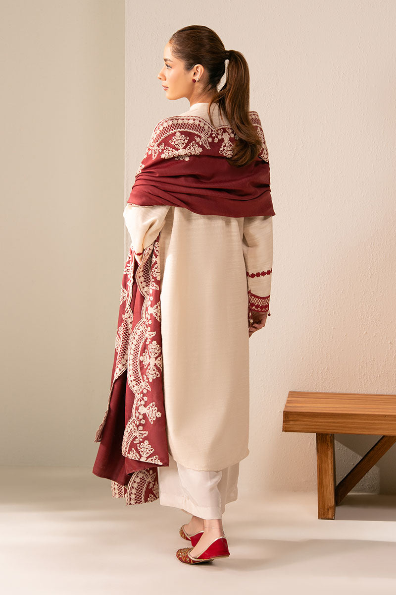 Cross Stitch | Exclusive Pret | Crimson Blush-2PC (Shirt & Dupatta), image 6
