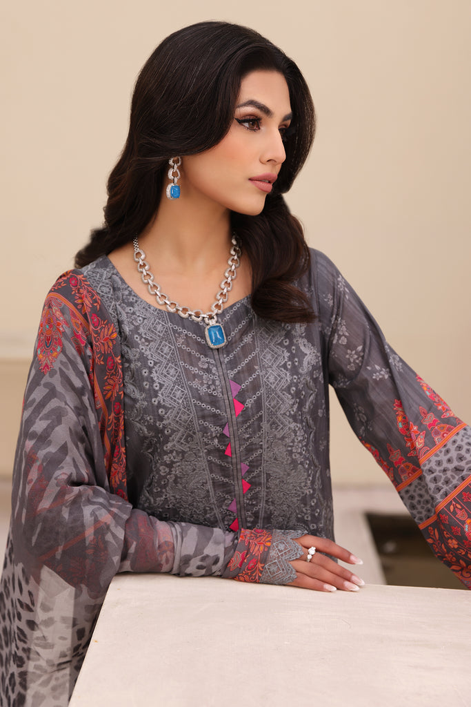 Charizma | Naranji Embroidered Lawn 24 | CN4-006 -  Charizma Luxury - Original Designer Dress - House of Maryam