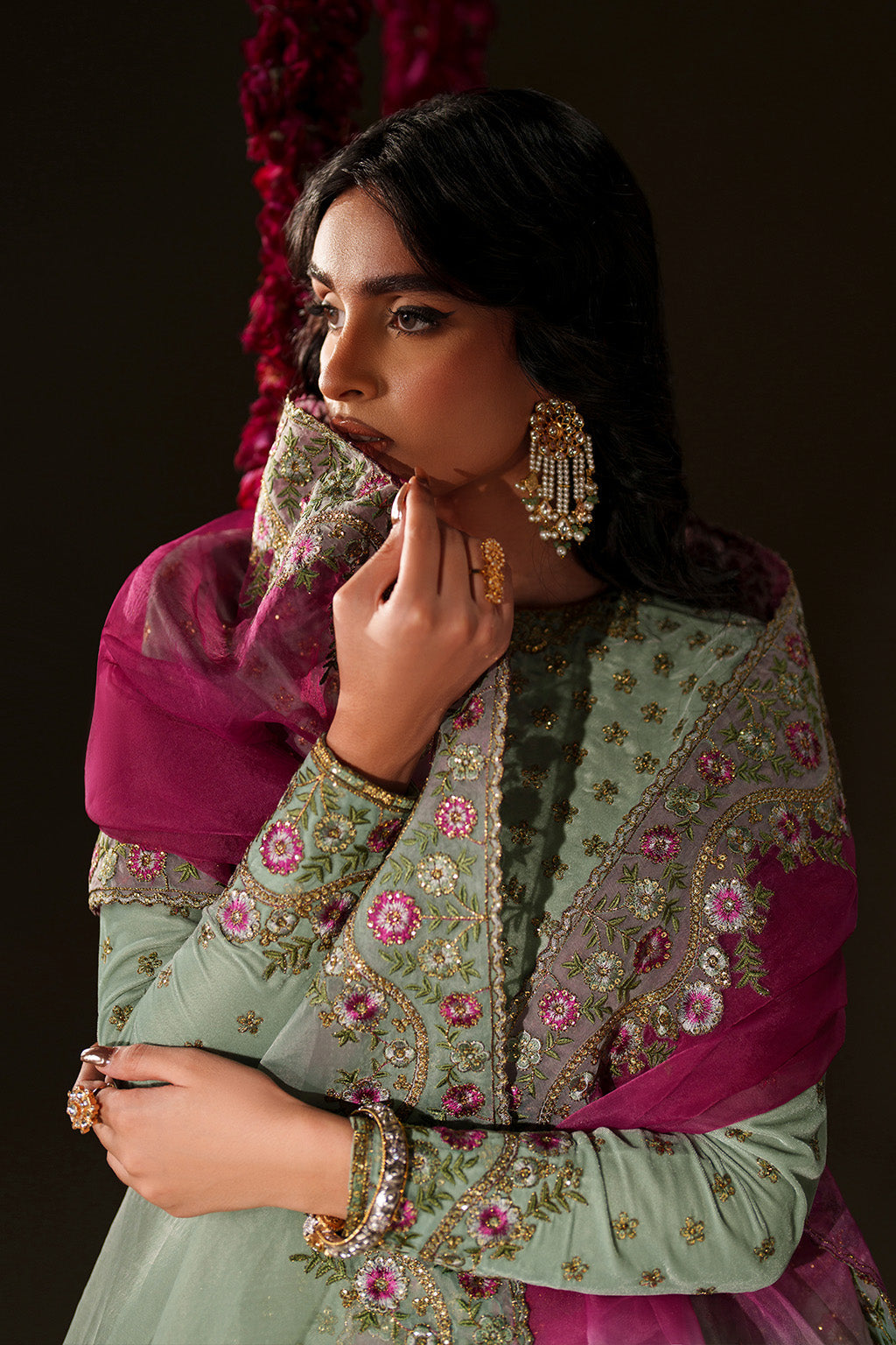 Iznik | Velvet 25 | IV-73 Embroidered Velvet, image 7