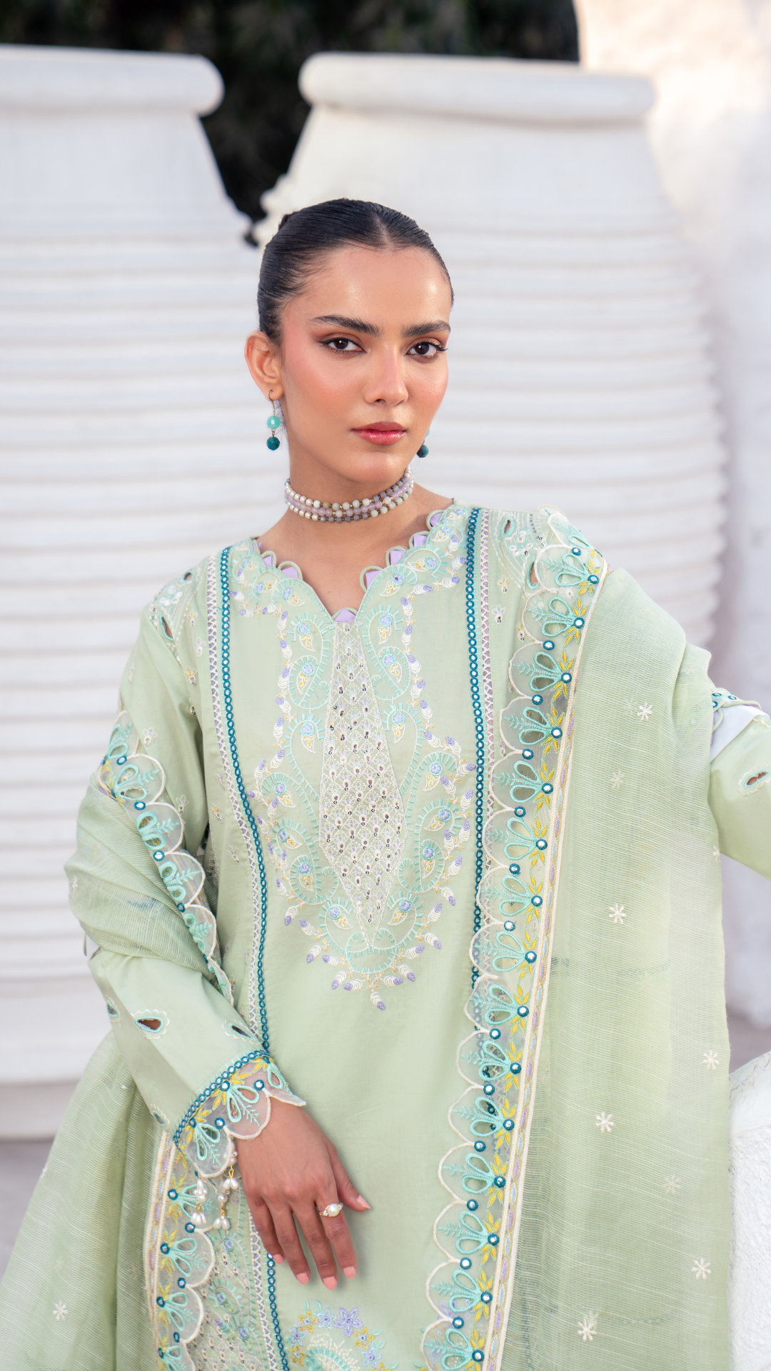 Zebtan | ZA-05 | Anaya Lawn -  Zebtan Luxury Lawn - Original Designer Dress - House of Maryam