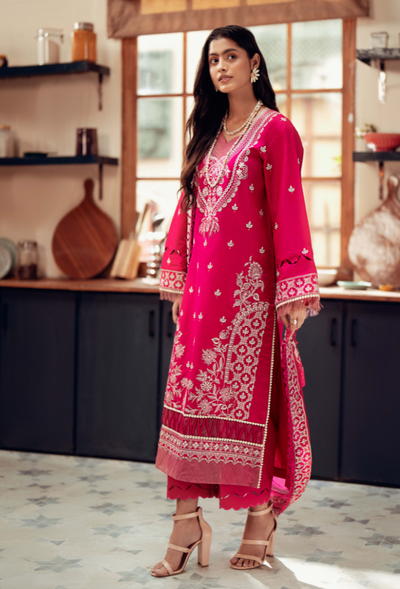 Humdum | Lala Rukh Lawn | Lalarukh - D06 -  Humdum Ladies Clothes - Original Designer Dress - House of Maryam