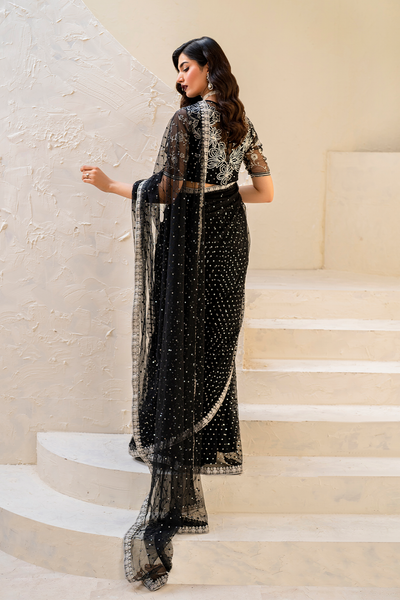 Iznik | Chinnon Chiffon | CC-50 Embroidered Net -  Iznik Formal - Original Designer Dress - House of Maryam