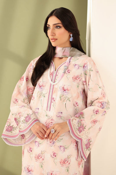 Baroque | Eid Printique | EMBROIDERED PRINTED LAWN UF-4177 -  Baroque Ladies Clothes - Original Designer Dress - House of Maryam