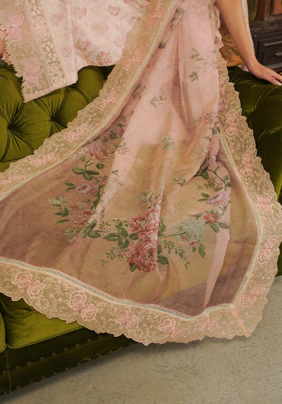 Zarqash | Tresor Luxury Lawn 24 | ZQT 003 FLORA -  Zarqash Luxury - Original Designer Dress - House of Maryam