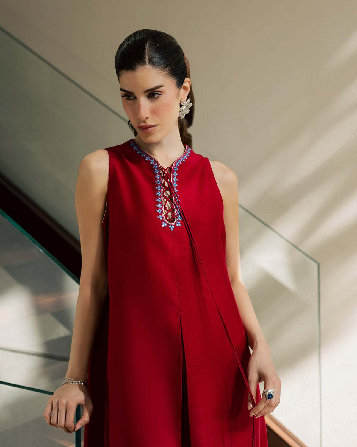 Sadaf Fawad Khan | Eva Luxury Pret 26 | Whip Red, image 16
