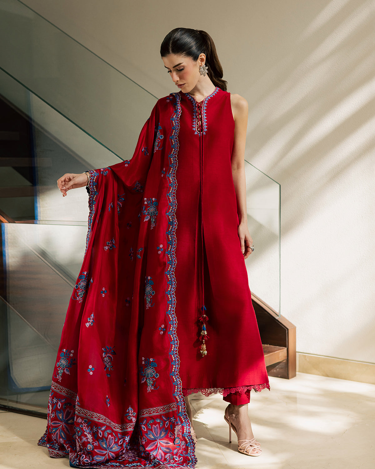 Sadaf Fawad Khan | Eva Luxury Pret 26 | Whip Red, image 15
