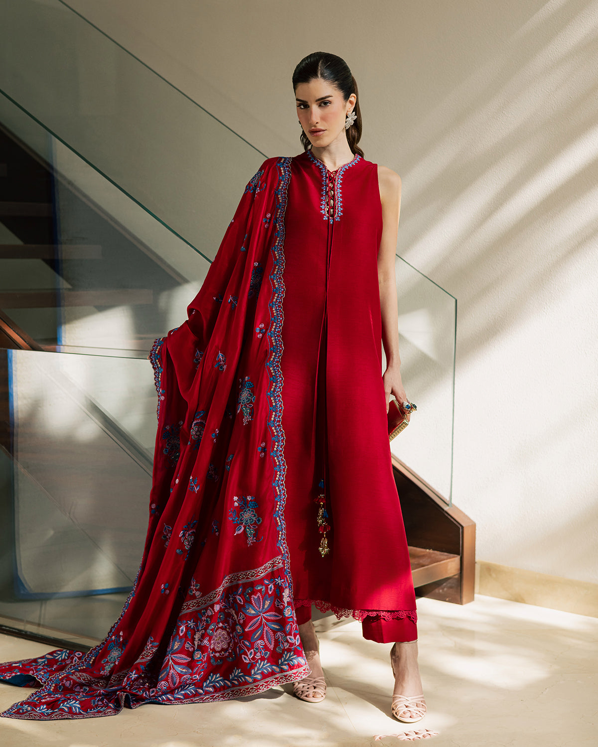 Sadaf Fawad Khan | Eva Luxury Pret 26 | Whip Red, image 14