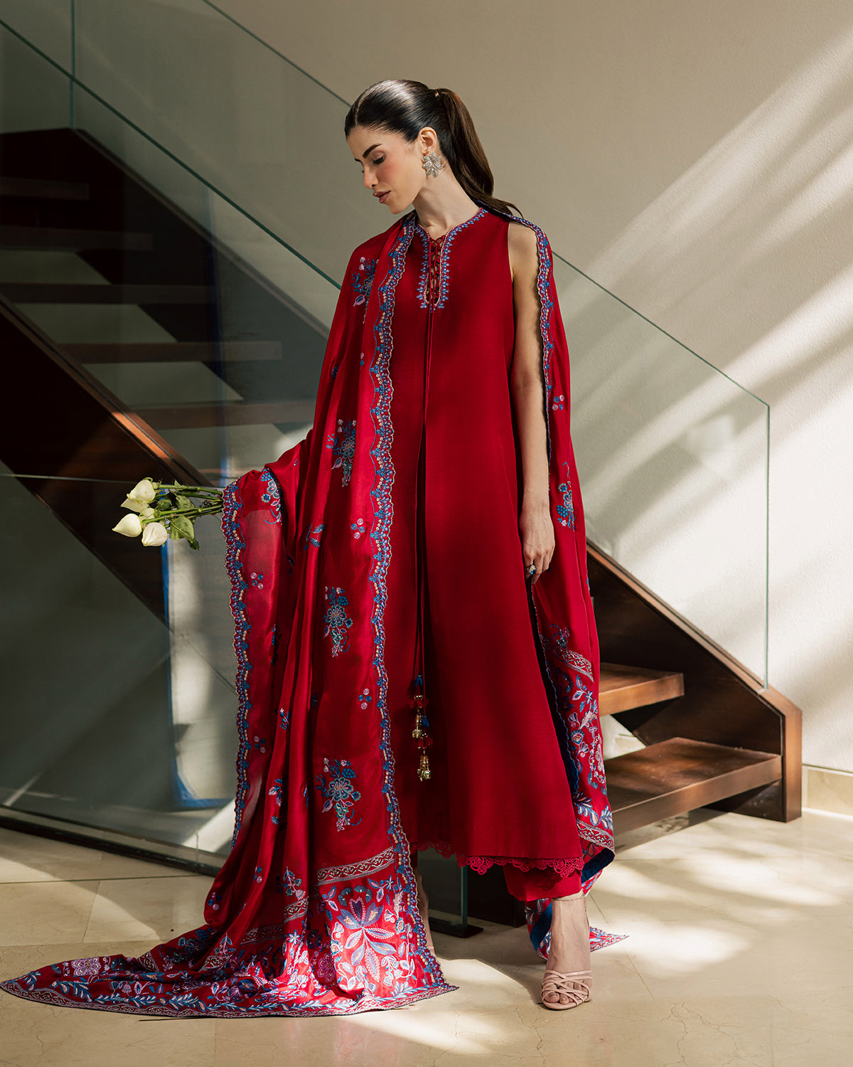 Sadaf Fawad Khan | Eva Luxury Pret 26 | Whip Red, image 12